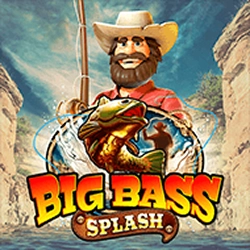 Big Bass Splash fisherman fishing rod bass
